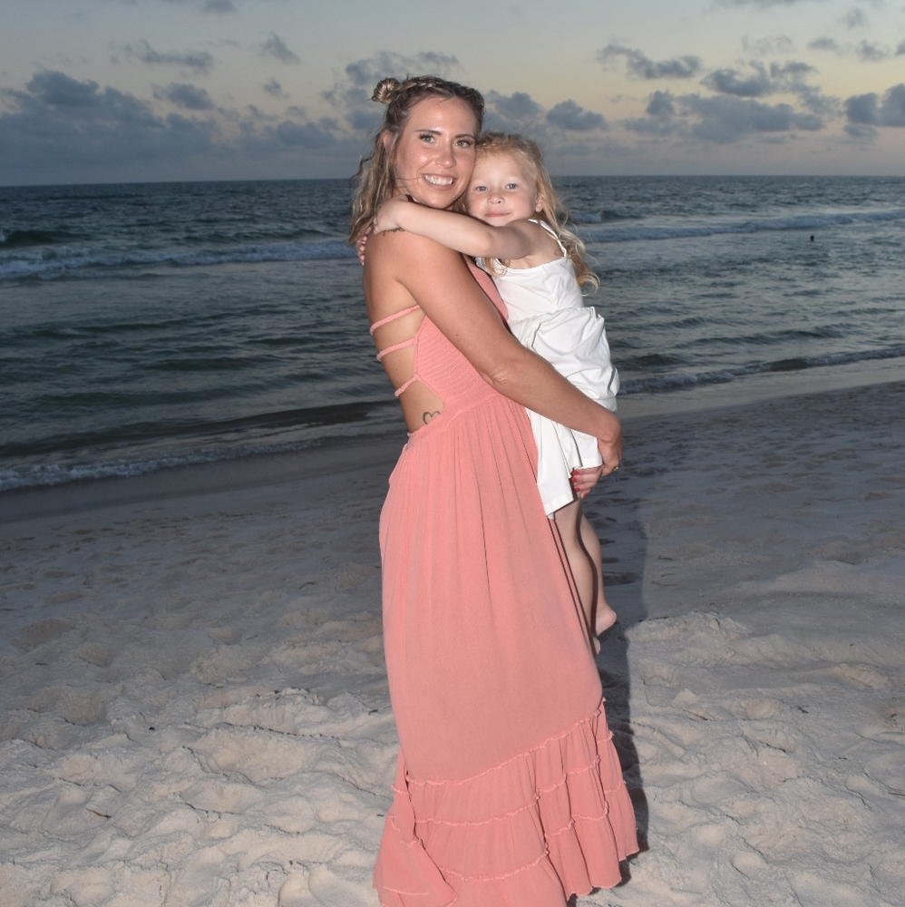 Open back Ruffle Maxi